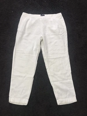 £1 • Buy M&S White Summer Peg Leg Trousers. 8/10
