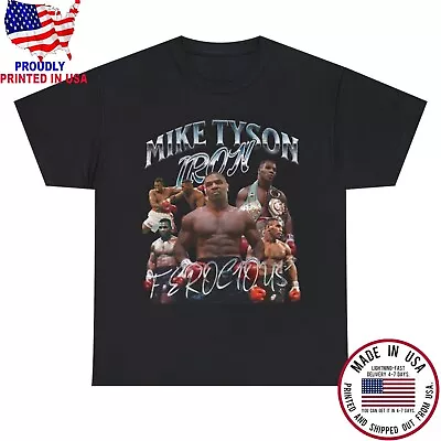 New Rare Iron Mike Tyson Bootleg T-Shirt Country Music Men All Size T-Shirt QN52 • $20.45