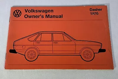 $32.99 • Buy 1976 Volkswagen Dasher Owners Manual - Hatchback 4-Dr Wagon Original NICE!