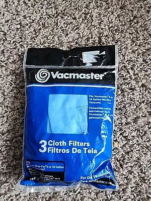 Vacmaster Cloth Filter (4 To 16 Gallon) 3 Pack VRC5 • $14