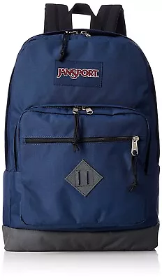 Authentic New Jansport Backpack City Scout Travel Bag Navy 1900 Cubic Inch • $28.98