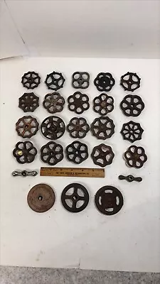 25 Vintage Steampunk Cast Iron Valve Handles • $40