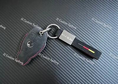 Premium Alcantara Keyring Key Cover Set For Mercedes GLC63S AMG 2018 Model • $108