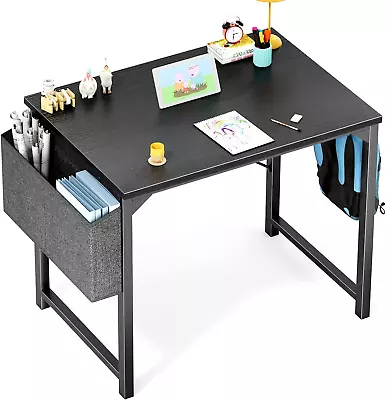 Small Computer Desk Home Office Work Study Writing Student Kids Bedroom Black • $38.07