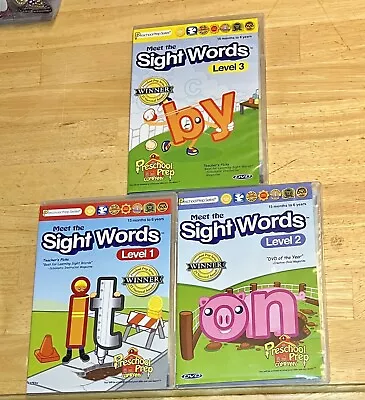 Meet The Sight Words 3 DVDs Level’s  1 2 & 3 • $9.95