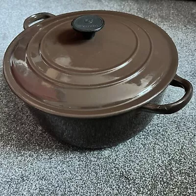 £40 • Buy Le Creuset French Casserole Brown Size E  Pot Dish 25cm Cast Iron With Lid