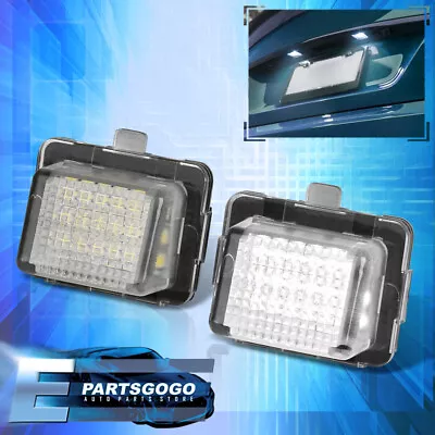 For 10-22 Benz W204 W212 W221 W218 C117 White SMD LED License Plate Lights Pair • $7.99