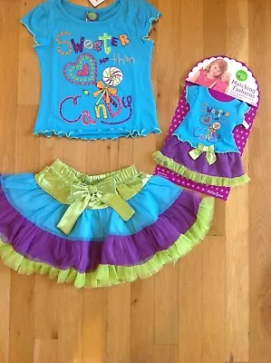 New Dollie & Me Matching Lollipop Summer Candy Outfit Skirt American Girl Doll 4 • $16.99