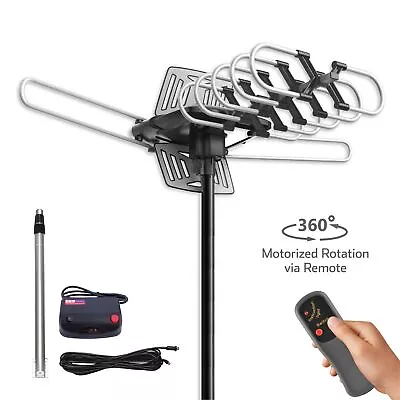 HDTV Antenna 1080P Outdoor Amplified UHF VHF 150 Miles Pole Included • $29.99