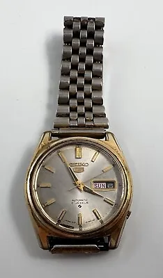 Vintage Seiko Automatic 21 Jewels Calendar 6119-8090 Mens Wrist Watch • $39.50