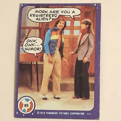 Mork And Mindy Trading Card #85 1978 Robin Williams Pam Dawber • $1.61