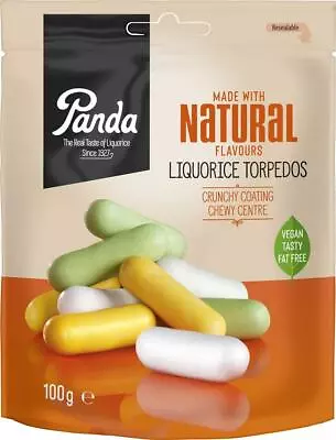 Panda Licorice Torpedos 100g (Pack Of 18) • £40.37