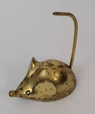 Vintage Mouse Brass Ring Holder 3.75 X 2  • $24