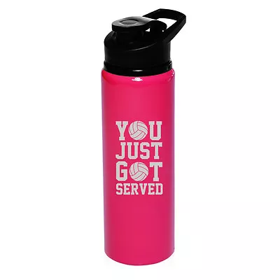 25oz Aluminum Sports Water Bottle Canteen You Just Got Served Volleyball • $19.99