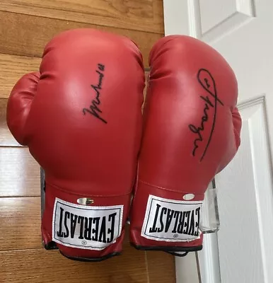 Muhammad Ali Frazier AUTOGRAPH EVERLAST Boxing Gloves Matching Pair COA STEINER • $5000