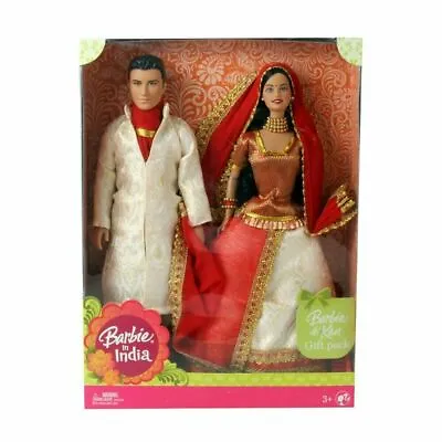 $43 • Buy Barbie Barbie And Ken In India Wearing Indian Costume Design & Color May Vary
