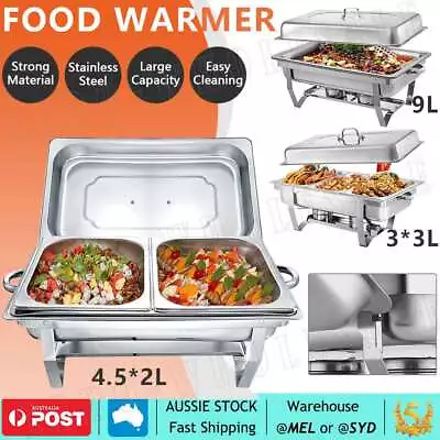 9L Insulated Food Warmer Bain Marie Food Warmer Buffet Warmer Chafing Dish • $34.95