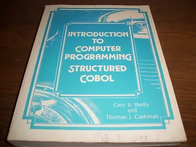 $24.99 • Buy Vintage 1977  Structured Cobol Intro. To Computer Programming  By:shelly,cashman