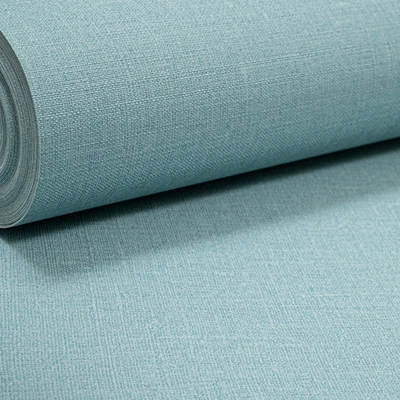 £10.99 • Buy RASCH Light Blue Wallpaper Linen Turquoise Textured Plain Fleece Wall Covering