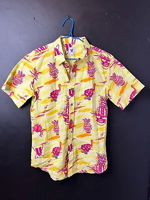 V Energy Drink Hawaiian Shirt Twisted Tropics Merch Promo Size Medium • $29.95