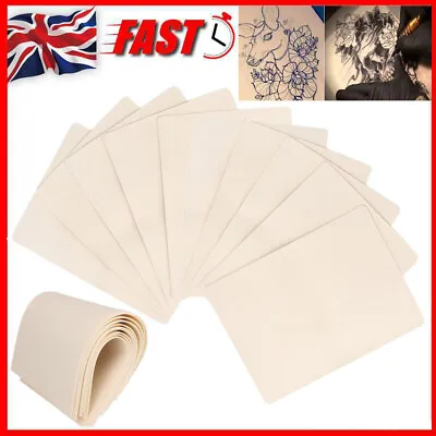 Set Of 10 Tattoo Practice Fake Skin Blank Sheets Tattooing Training Tools UK • £5.99