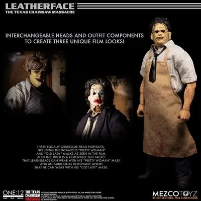 Mezco NEW * One:12 Leatherface * Texas Chainsaw Massacre Deluxe Action Figure • $109.95