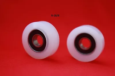 £7 • Buy 28 Mm  Nylon Roller Wheel Plastic Bearing Guiding Wheel Flat Belt Idler