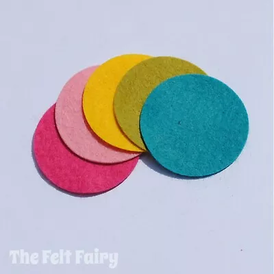 Felt Circles - Wool Blend Felt - Choose The Colours And Size - Cut To Order • £2.95