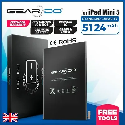 £19.60 • Buy Premium Genuine GEARDO Battery Replacement For IPad Mini 5 5th Gen 5124mAh