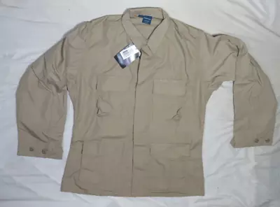 Propper Bdu Coat 4p Large Long Ll 545438250 Khaki Ripstop Canvas New Nwt • $22.18