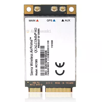 Sierra Wireless Airprime MC7305 4G LTE Card Module For Toshiba Portege Z30T Z10T • $46.51