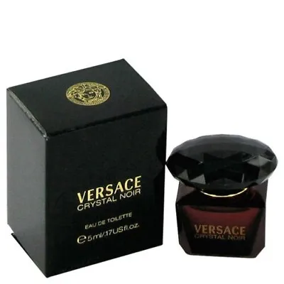 Crystal Noir By Versace 5 Ml /.17 Oz EDT Mini Splash Perfume Women BATCH # YG144 • $19.99