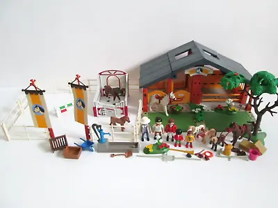 Playmobil Bundle - 3120 5108 Horse Stable With Animals Figures & Accessories • £37.99