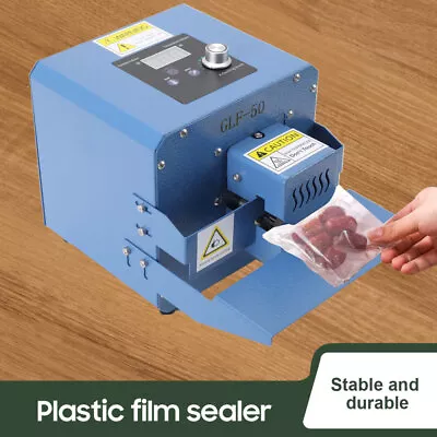 Automatic Continuous Plastic Bag Sealer Food Plastic Bag Heat Sealing Machine • $128.99