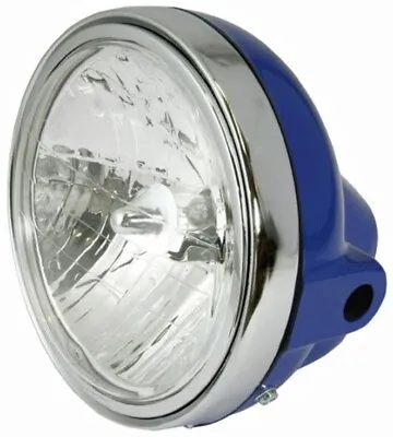 Open Box Bike-It 7  Universal Motorcycle Headlight 12V 35/35W Blue • $21.25