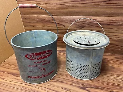 Revelation Vtg Floating Minnow Buckets 6100 Western Auto Supply Co 9x9.5” • $39.99