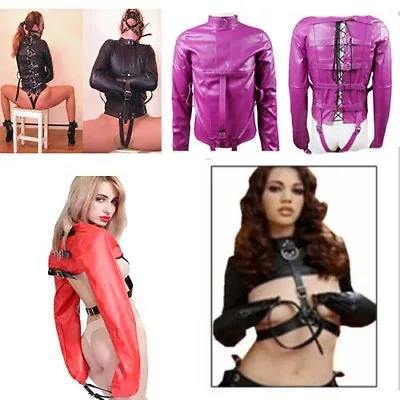 $39.89 • Buy Women Sexy Asylum Straight Jacket Body Harness Catsuit Costume Clubwear Armbiner