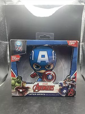 AVENGERS Mini 3D Deco Wall LED Cordless Nightlight Captain America Shield Light  • $25