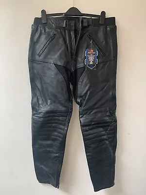 Bikers Gear  Leather Motorcycle Trousers • £30