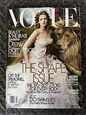 VOGUE Magazine April 2005 Drew Barrymore Cover • $12.75