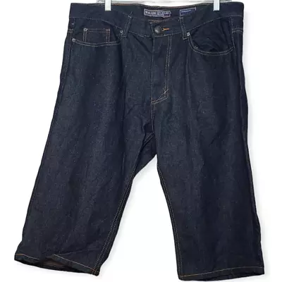 Recycled Blues Denim Short Blue Straight Bermuda Jeans Men's 36 • $12.60