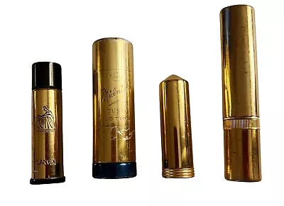 Lot Of 4 Vintage Gold Lipstick Perfume Tubes PONDS Lanvin Arpege Lehn Fink Tussy • $19.99