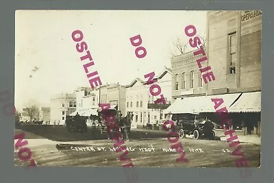 Monona IOWA RPPC 1915 MAIN STREET Nr Postville Waukon McGregor Luana St. Olaf • $24.99