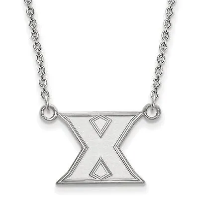 Xavier University Musketeers School Letter Logo Sterling Silver Pendant Necklace • $63.99