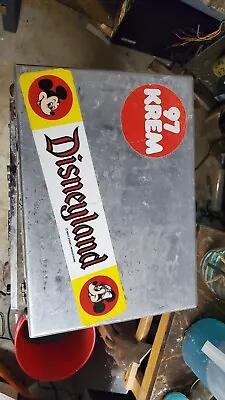 Vintage Aluminum Skate Case With Vintage Mickey Mouse Club Stickers • $5