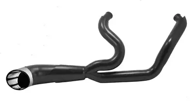 Black Turn Out 2-1 Exhaust For 17+ Harley Touring FLHT FLHR FLHX FLTR 92138 • $599.95