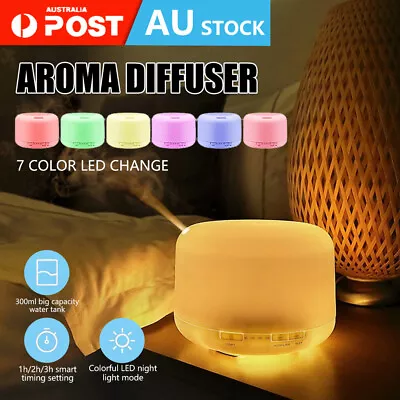 $22.59 • Buy Aroma Aromatherapy Ultrasonic Diffuser Essential Oil Electric Air Humidifier LED