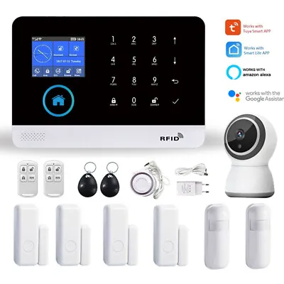TUYA Smart Life APP WIFI&GSM Wireless Home Security Burglar Alarm System Camera • $6.99