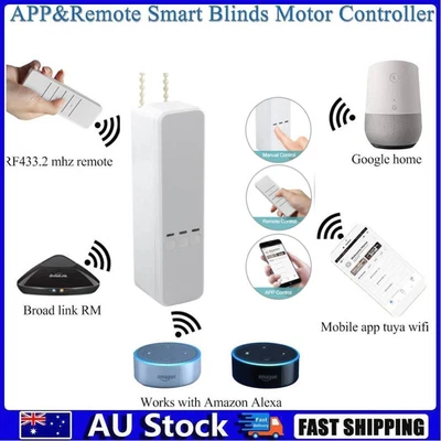 $93.74 • Buy Wifi Smart Chain Roller Blind Shade Shutter Drive Motor Power APP Control Google