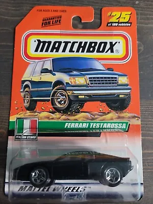 1999 MATCHBOX  Italian Stars Series  #25 FERRARI TESTAROSSA  1/64 • $6.99